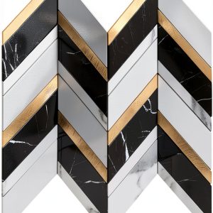Yipscazo Marble Tiles Modern Geometric Peel and Stick-0