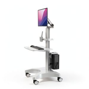Adjustable Medical Cart HAXYCC Aluminum Desk-0
