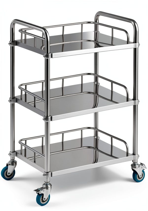 Lab Cart Happybuy Stainless Steel 3‑Tier Utility-8