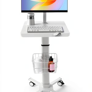BBinmine Lab Cart Adjustable Height White-0