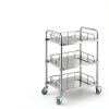 Lab Cart Happybuy Stainless Steel 3‑Tier Utility-6