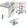 Lab Cart Happybuy Stainless Steel 3‑Tier Utility-1