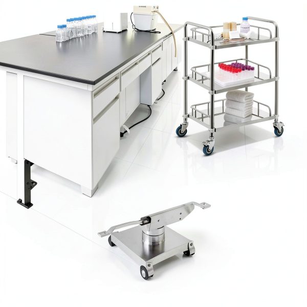 Lab Cart Happybuy Stainless Steel 3‑Tier Utility-1
