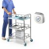 Lab Cart Happybuy Stainless Steel 3‑Tier Utility-4