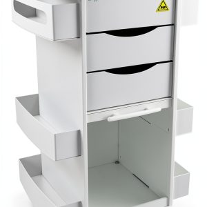 Lab Cart TrippNT White Acrylonitrile Steel Frame-0