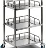 Lab Cart Happybuy Stainless Steel 3‑Tier Utility-7