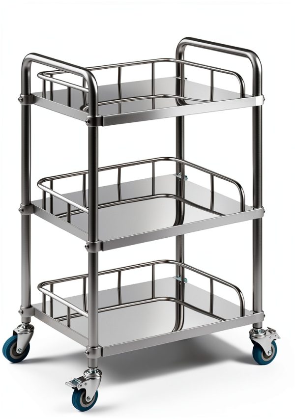 Lab Cart Happybuy Stainless Steel 3‑Tier Utility-7