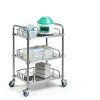 Lab Cart Happybuy Stainless Steel 3‑Tier Utility-2