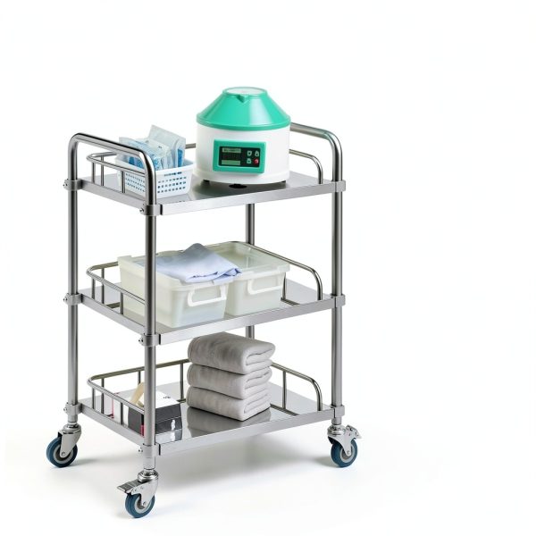 Lab Cart Happybuy Stainless Steel 3‑Tier Utility-2