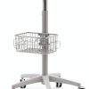 Medical Cart Nwkxnrt Mobile Laptop Cart White Iron with 5 Wheels-0