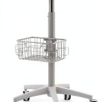 Medical Cart Nwkxnrt Mobile Laptop Cart White Iron with 5 Wheels-0