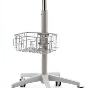 Medical Cart Nwkxnrt Mobile Laptop Cart White Iron with 5 Wheels-0