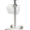 QPWOPNGAS Lab Cart MF10 White 5 Wheel Pneumatic Aluminum Alloy-0