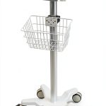 QPWOPNGAS Lab Cart MF10 White 5 Wheel Pneumatic Aluminum Alloy-0