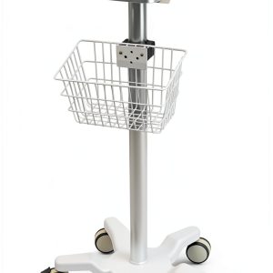 QPWOPNGAS Lab Cart MF10 White 5 Wheel Pneumatic Aluminum Alloy-0
