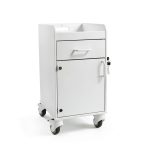 TrippNT Lab Cart Model 53401 Heavy-Duty HDPE with Locking & Swivel-0