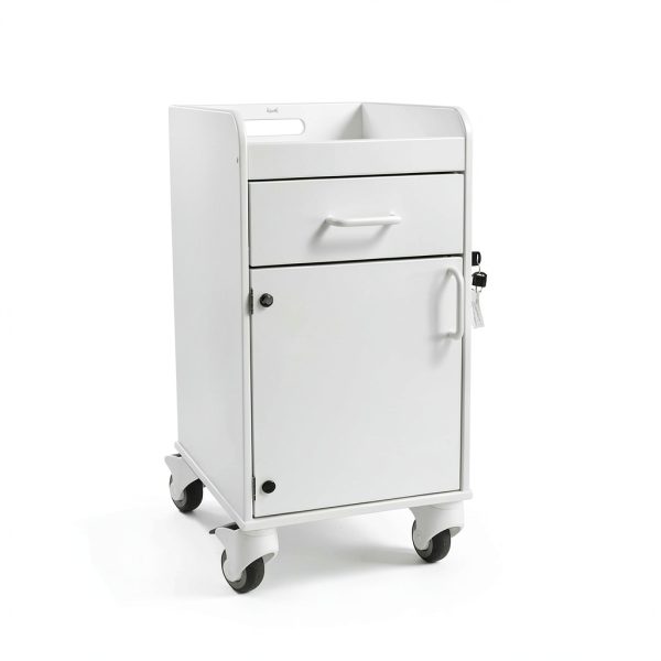 TrippNT Lab Cart Model 53401 Heavy-Duty HDPE with Locking & Swivel-0