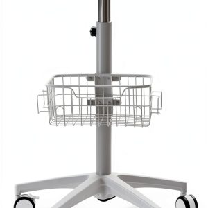 Medical Cart gaebeoih Adjustable Height Iron White Lab Cart-0