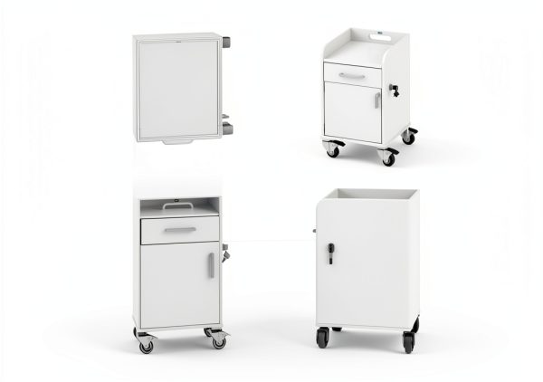 TrippNT Lab Cart Model 53401 Heavy-Duty HDPE with Locking & Swivel-1