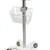 QPWOPNGAS Lab Cart MF10 White 5 Wheel Pneumatic Aluminum Alloy-1