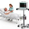 POCHAR Lab Cart MC-15 Adjustable Height Aluminum Medical Cart White-1