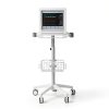 Medical Cart Nwkxnrt Mobile Laptop Cart White Iron with 5 Wheels-6