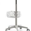 Medical Cart Nwkxnrt Mobile Laptop Cart White Iron with 5 Wheels-9