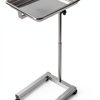 Happybuy Stainless Steel Foldable Lab Cart Adjustable Height Silver-7