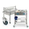Happybuy Lab Cart K-ST529 Silver Dual-Layer with Dual Drawers-4