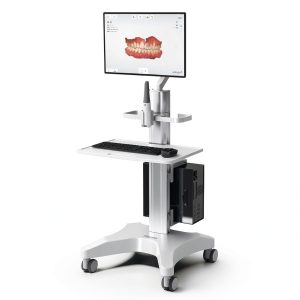 Likaymo Medical Cart Adjustable Height with Monitor Mount-0