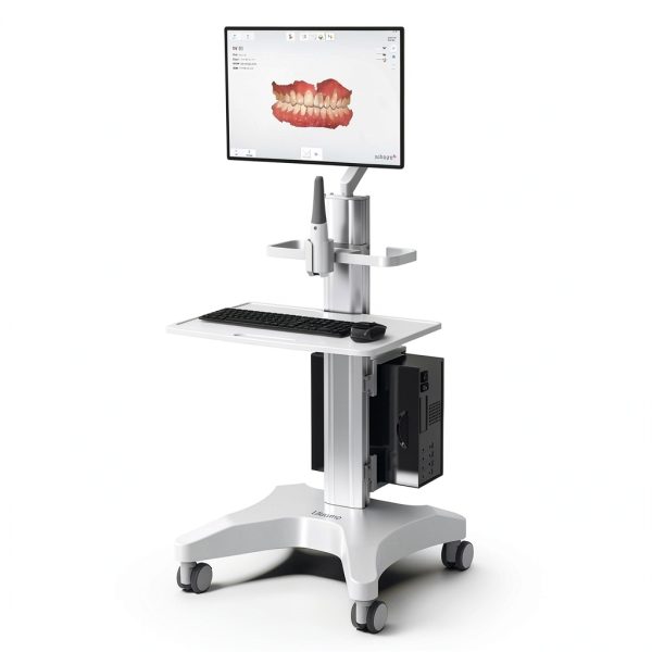 Likaymo Medical Cart Adjustable Height with Monitor Mount-0