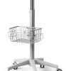 Medical Cart Nwkxnrt Mobile Laptop Cart White Iron with 5 Wheels-2