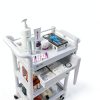 BodyMed Utility Cart Heavy Duty Plastic Lab Cart 300lb Capacity-2
