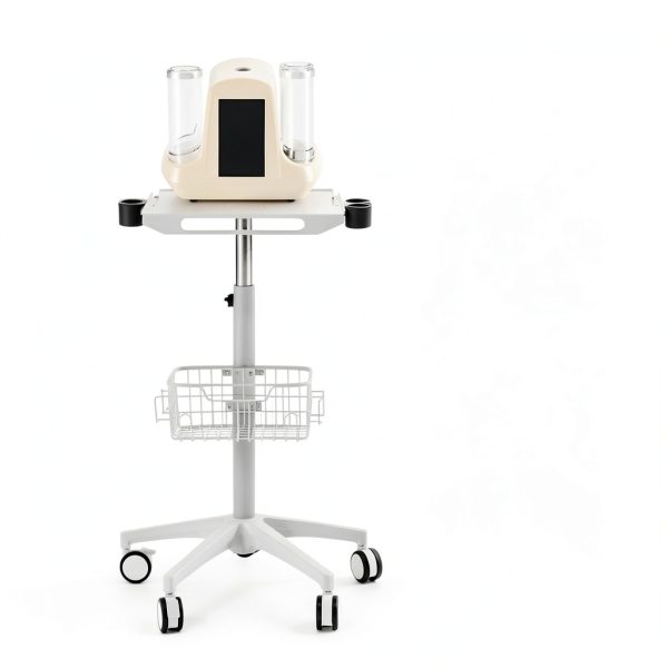 Medical Cart Nwkxnrt Mobile Laptop Cart White Iron with 5 Wheels-5