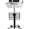 Medical Cart POCHAR MC-12 White Adjustable Height Aluminum Trolley-8