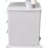 ZHIMIFU White 3‑Tier Lab Cart Rolling Beauty Salon Storage ABS-6
