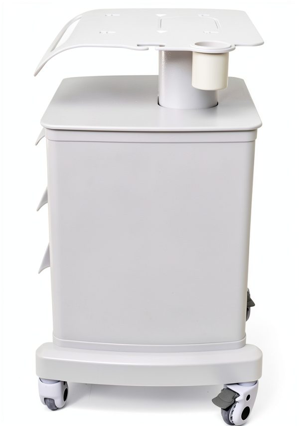 ZHIMIFU White 3‑Tier Lab Cart Rolling Beauty Salon Storage ABS-6