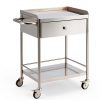 Happybuy Stainless Steel Utility Cart Two‑Tier Silver Model 141002-7