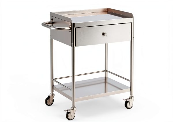 Happybuy Stainless Steel Utility Cart Two‑Tier Silver Model 141002-7