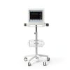 Medical Cart Nwkxnrt Mobile Laptop Cart White Iron with 5 Wheels-4
