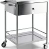 Happybuy Stainless Steel Utility Cart Two‑Tier Silver Model 141002-0