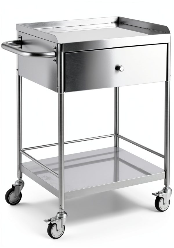 Happybuy Stainless Steel Utility Cart Two‑Tier Silver Model 141002-0