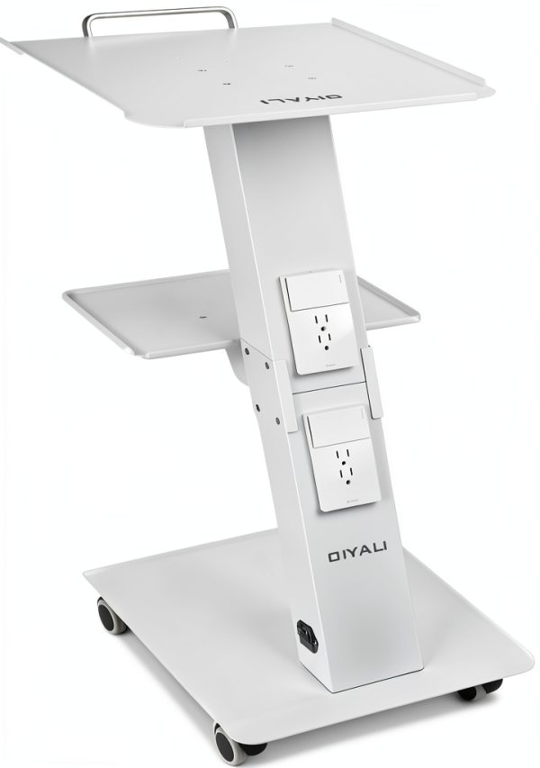 OIYALI Beauty Device Cart with Built‑In Shelf, 3‑Tier Model OYL‑2508M-0