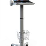 Medical Trolley Mount Plus C05 White Portable Lab Cart-0