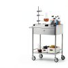 Happybuy Stainless Steel Utility Cart Two‑Tier Silver Model 141002-1