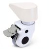 ZHIMIFU White 3‑Tier Lab Cart Rolling Beauty Salon Storage ABS-5