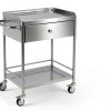 Happybuy Stainless Steel Utility Cart Two‑Tier Silver Model 141002-6
