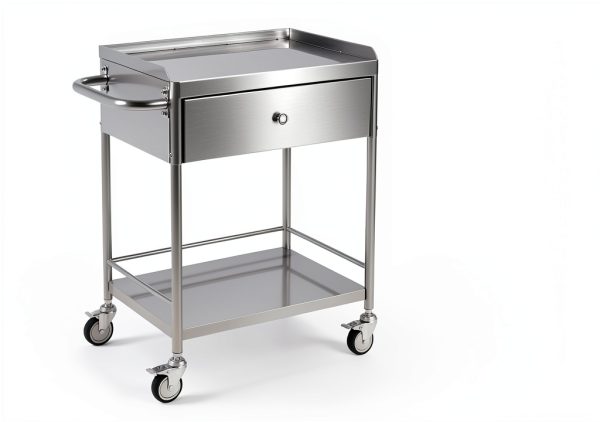 Happybuy Stainless Steel Utility Cart Two‑Tier Silver Model 141002-6