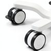 POCHAR Lab Cart MC-15 Adjustable Height Aluminum Medical Cart White-3