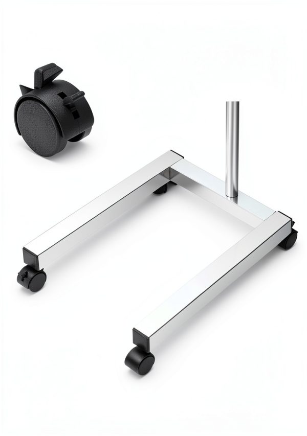 Happybuy Stainless Steel Foldable Lab Cart Adjustable Height Silver-2
